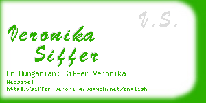 veronika siffer business card